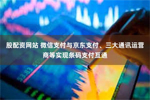 股配资网站 微信支付与京东支付、三大通讯运营商等实现条码支付互通