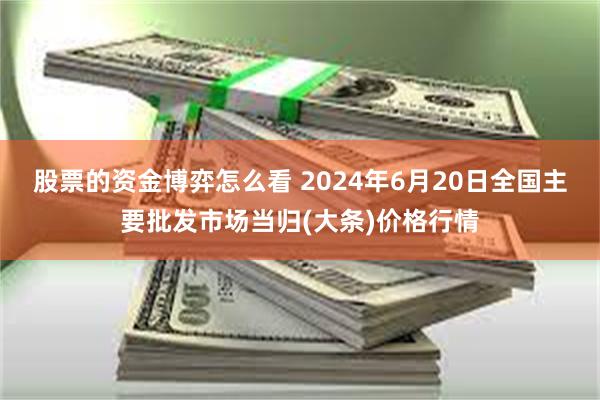 股票的资金博弈怎么看 2024年6月20日全国主要批发市场当归(大条)价格行情